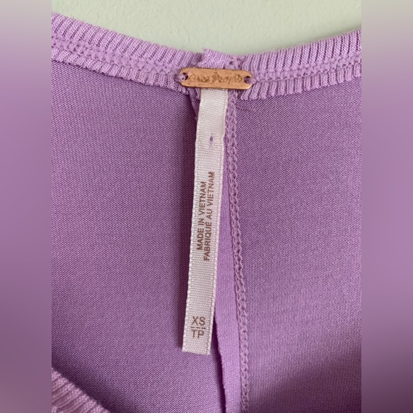 Free People Moonshine Tunic Top Violet - Picture 5 of 10